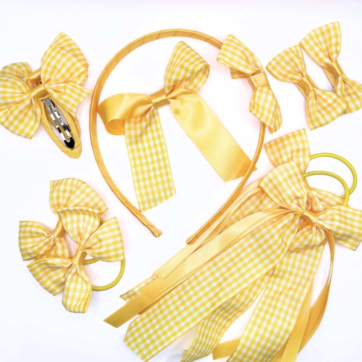 Accessory Set for School Gingham