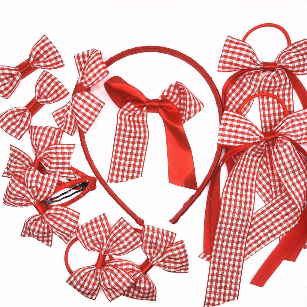 Accessory Set for School Gingham