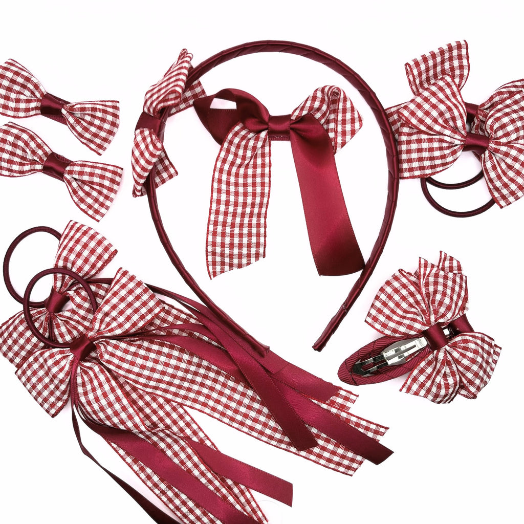Accessory Set for School Gingham