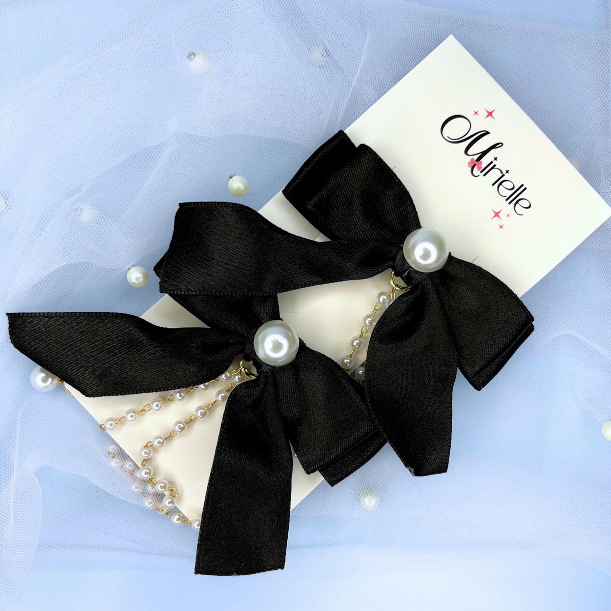 Bow and Pearl Hairclip