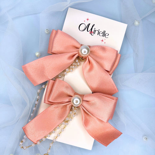 Bow and Pearl Hairclip